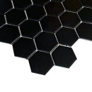  Мозаика Hexagon Black Glossy 280*286*8 мм