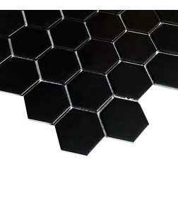  Мозаика Hexagon Black Glossy 280*286*8 мм