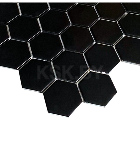  Мозаика Hexagon Black Glossy 280*286*8 мм