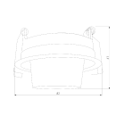 Потолочный светодиодный светильник 8W 4000K белый 25086/LED (a063991) 