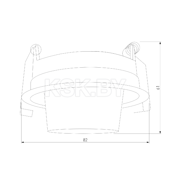 Потолочный светодиодный светильник 8W 4000K белый 25086/LED (a063991) 