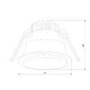 Светильник встраиваемый GU10 чёрный 25010/01 (a064268) 