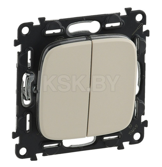 Выключатель 2-кл. сл. кость Allure Legrand (752805) 
