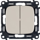Выключатель 2-кл. сл. кость Allure Legrand (752805) 