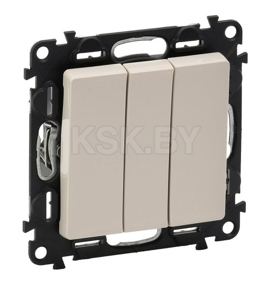 Выключатель 3-кл. сл. кость Life Legrand (752503) 