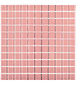 Мозаика Pink glass 4*25*25 300*300