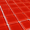 Мозаика Red glass 4*25*25 300*300