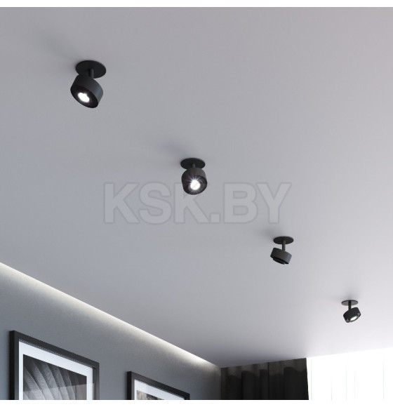 Потолочный светодиодный светильник 6W 4000K чёрный 25089/LED (a064253) 