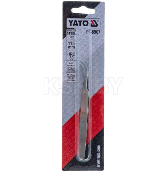 Пинцет изогнутый 115 мм YATO (YT-6907) 