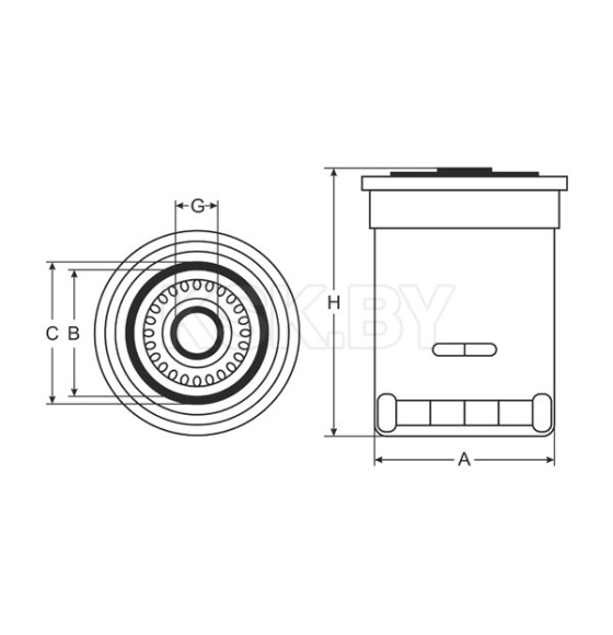 Фильтр масляный SCT SK810 (SK 810) 