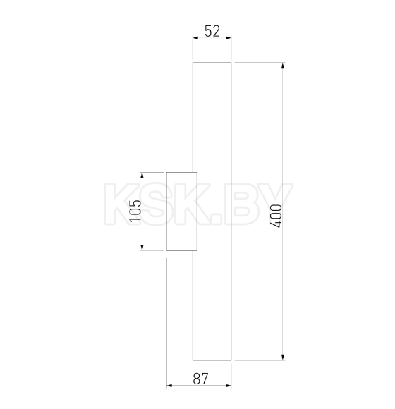 Светильник настенный светодиодный Langer черный 40123/LED (a061225) 