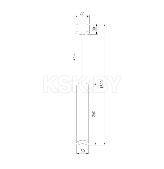 Подвесной светодиодный светильник / чёрный 50247 LED (a064186) 