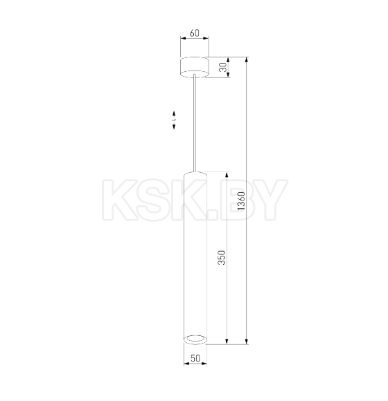 Подвесной светодиодный светильник / белый 50248 LED (a064189) 