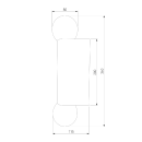 Настенный светильник со стеклянным плафонами Lily IP54 MRL 1029 черный (a064601) 