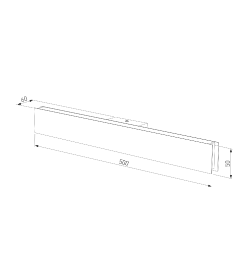 Светильник настенный светодиодный LINE LED MRL LED 1127 белый