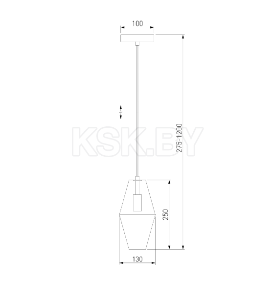 Светильник подвесной Eurosvet 50236/1 прозрачный (a058956) 