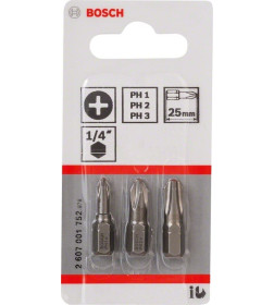 Набор бит Bosch 2607001752 (3 шт.)