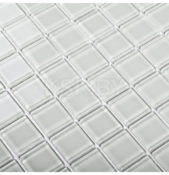 Мозаика White glass 4*25*25 300*300