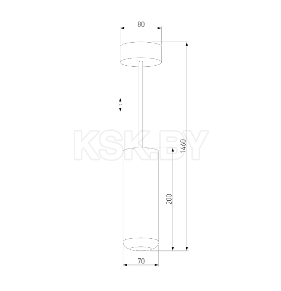 Подвесной светодиодный светильник Onde 10W 4000K белый 50250 LED (a064205) 