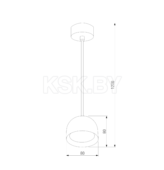 Подвесной светодиодный светильник Uno / графит 50261 LED (a065705) 