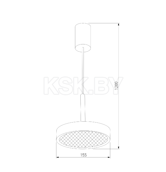 Подвесной светильник Plate / черный 50260 LED (a065411) 