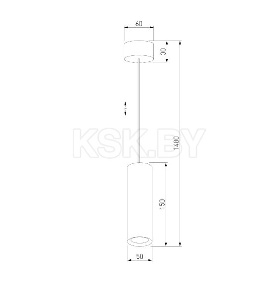 Подвесной светодиодный светильник / белый 50246 LED (a064185) 