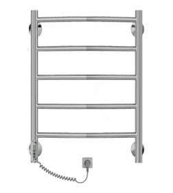 Полотенцесушитель Granula электрический Классик 50х60 (5 перекл.) D32 (терморегулятор с таймером) слева