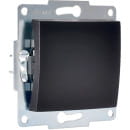 Выключатель 1-кл. черный бархат Karina Lezard (707-4288-100) 