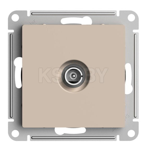 Розетка TV оконечная 1DB, механизм | ATN001291 | SE Atlasdesign Песочный (ATN001291)