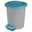 Ведро для мусора с откидной крышкой 6 л.Spin&Clean Vogue цвет серо-голубой SV4046НБС-2PS (SV4046НБС-2PS) 