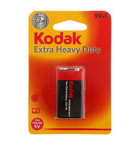 Батарейка "крона" 6F22-1BL 9V солевая EXTRA HEAVY DUTY KODAK