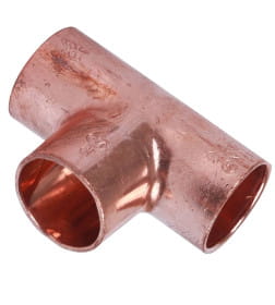 Тройник медный 15 под пайку SANHA