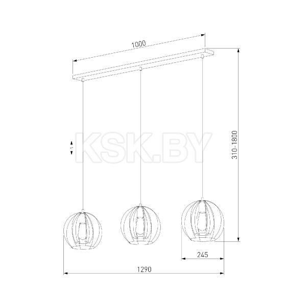 Светильник подвесной TK Lighting / Jaula 6599 (a059255) 