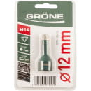 Коронка алмазная по керамограниту GRONE М14 12 мм (2290-531412) 