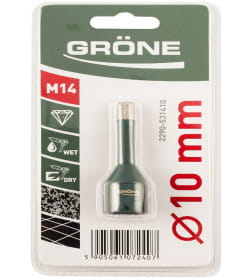 Коронка алмазная по керамограниту GRONE М14 10 мм
