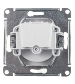 Розетка без заземления со шторками, 16А, механизм | ATN000149 | SE Atlasdesign Белый