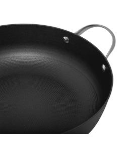 Сковорода-вок из облегченного чугуна со стеклянной крышкой 32 см MAUNFELD HOWARD MWP32LCL15