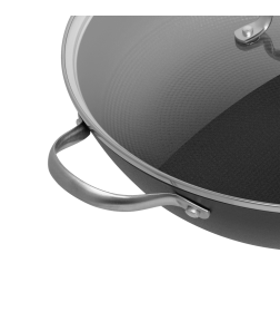 Сковорода-вок из облегченного чугуна со стеклянной крышкой 32 см MAUNFELD HOWARD MWP32LCL15