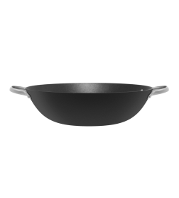 Сковорода-вок из облегченного чугуна со стеклянной крышкой 32 см MAUNFELD HOWARD MWP32LCL15