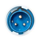 Вилка силовая 2Р+РЕ 63А 220В IP67 ETP (67334) 