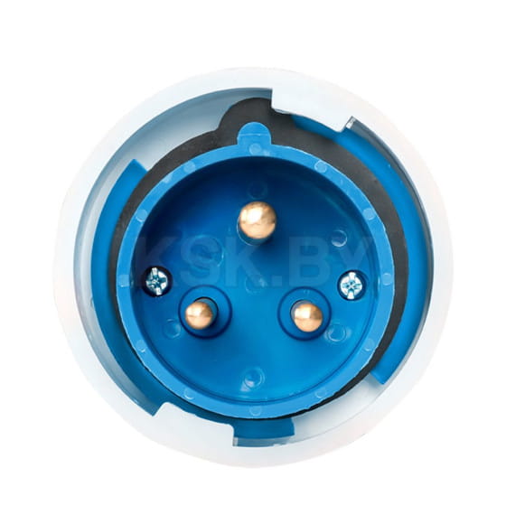 Вилка силовая 2Р+РЕ 63А 220В IP67 ETP (67334) 