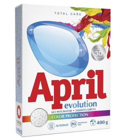 Стиральный порошок April Evolution Color protectio автомат, 400 г