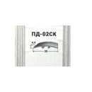 Порог алюминиевый ПД 02ск 1,35 м берёза (R004313) 