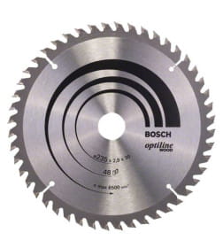 Диск пильный по дереву 235х48Tх30 мм OPTILINE WOOD BOSCH 2608640727