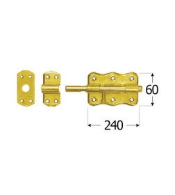 Задвижка блокировочная 240x60х2,0 мм