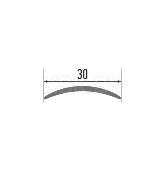 Порог алюминиевый КТМ 110-02М 2,7 м золотой (110-02М) 