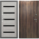 Дверь входная "Урбан " Дуб темный/сканди (левая)  860х2050 мм