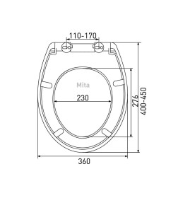 Сиденье Berges дюропласт с крышкой для унитаза Mito SO