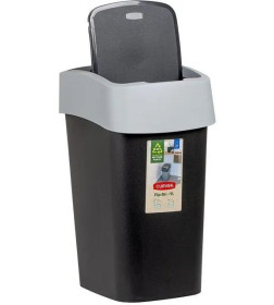 Урна для мусора Refuse bin 9L, черный/серый Curver 229418