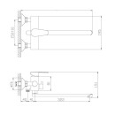 Смеситель Haiba для ванны, арт. HB22802 (HB22802) 